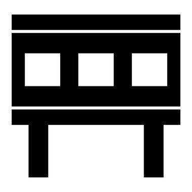 Masa. Web simgesi basit illüstrasyon