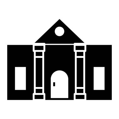 Bina. Web simgesi basit tasarım