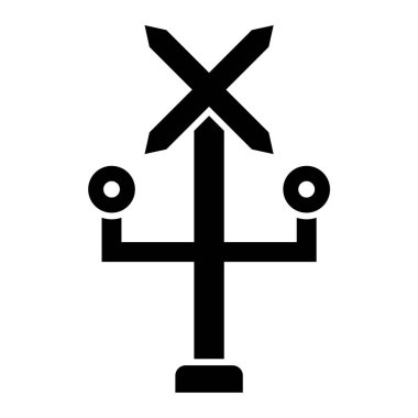 mezar. Web simgesi basit illüstrasyon