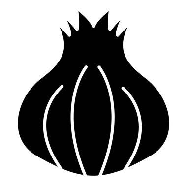 Soğan. Web simgesi basit illüstrasyon