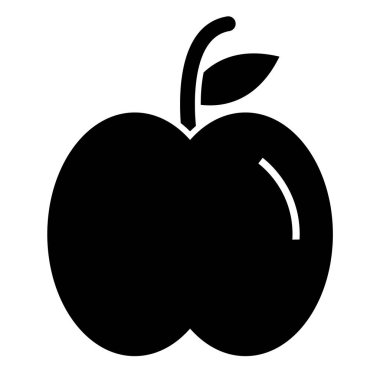 Elma. Web simgesi basit illüstrasyon 