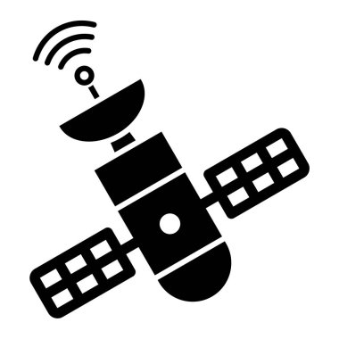 uydu anten simgesi. Beyaz arkaplanda izole edilmiş web tasarımı için kablosuz radyo vektör sembolü