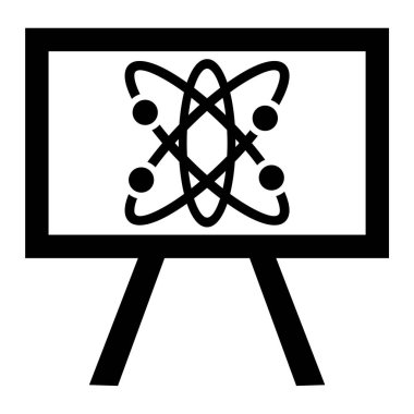 Bilim ve eğitim konsepti ikonu. Web tasarımı için okul sınıf vektör simgelerinin basit çizimi