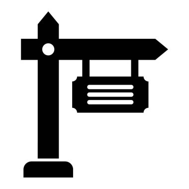 İnşaat. Web simgesi basit illüstrasyon