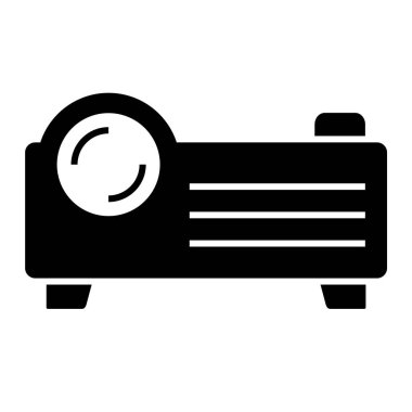 Video kamera simgesi. İnternet için radyo vektör simgelerinin özet çizimi