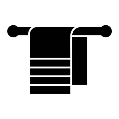 Havlu simgesi. Web için basit tuvalet paspası vektör simgeleri çizimi