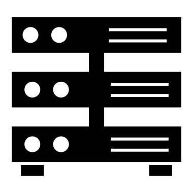 veritabanı. Web simgesi basit illüstrasyon