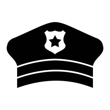 Polis ve aşçı sembolünün vektör çizimi. Amblem ve aksesuar koleksiyonu.