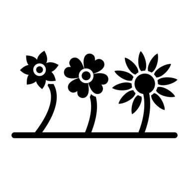 beyaz arkaplanda izole edilmiş çiçek simgesi vektörü, çiçek şeffaf işareti