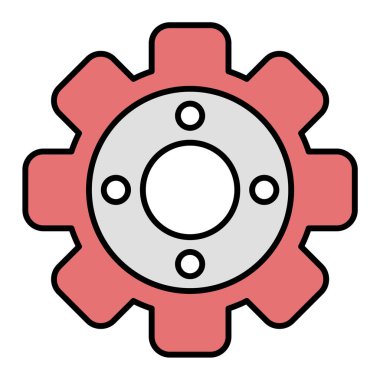 Teçhizat Web simgesi basit illüstrasyon