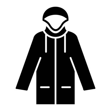 Ceket. Web simgesi basit illüstrasyon