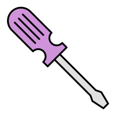 tornavida aracı simgesi vektör illüstrasyon grafik tasarımı