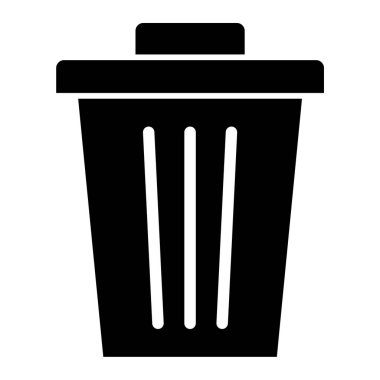 Çöp. Web simgesi basit illüstrasyon