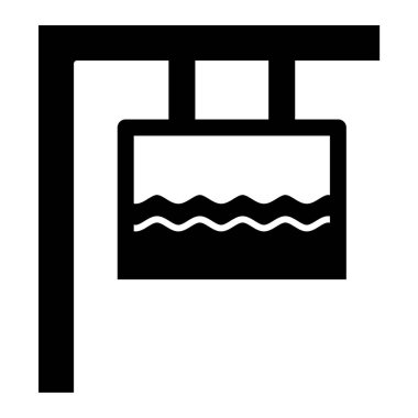 Su. Web simgesi basit illüstrasyon