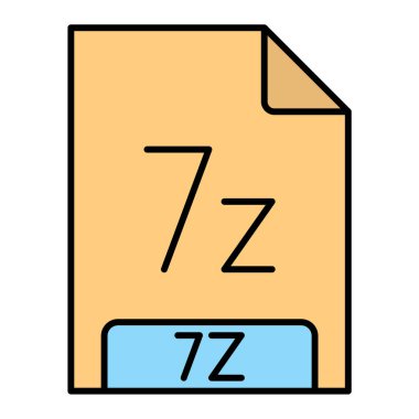 dosya biçimi simgesi, vektör illüstrasyonu