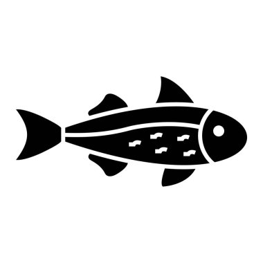 Balık. Web simgesi basit illüstrasyon