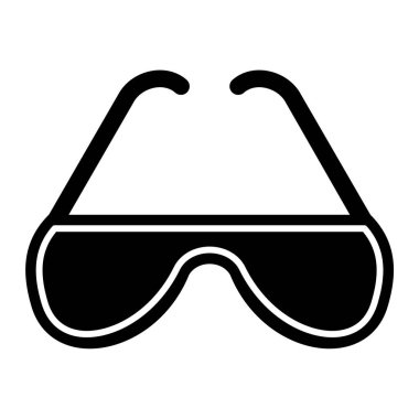 güneş gözlüğü ikonu vektör illüstrasyonu