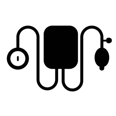 stetoskop ikonu vektör illüstrasyonu