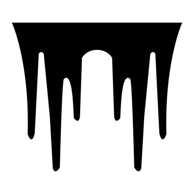 Beyaz arka plana siyah boya damlıyor.