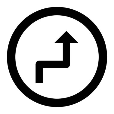 Yönlendirme simgesini taşı. Ok vektör simgelerinin basit bir çizimi. düzenlenebilir kabartma biçimi.