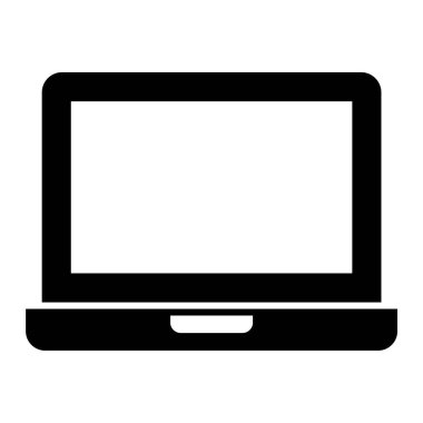 dizüstü bilgisayar simgesi. düz dizayn biçimi 10