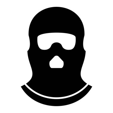 Maske. Web simgesi basit illüstrasyon