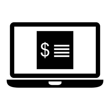 dolar ve kredi kartı çizimi olan dizüstü bilgisayar