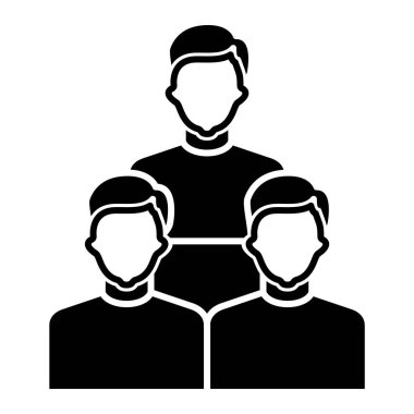 Takım. Web simgesi basit illüstrasyon