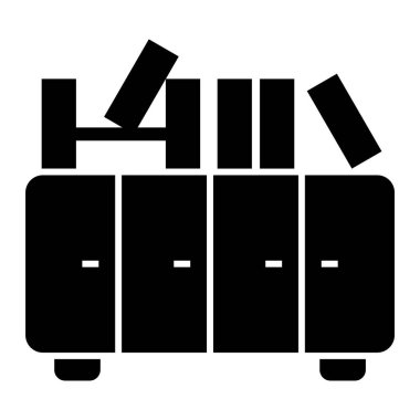 mobilya ikonu vektör illüstrasyonu