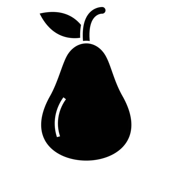 Pear Web Icon Simple Illustration — Stock Vector
