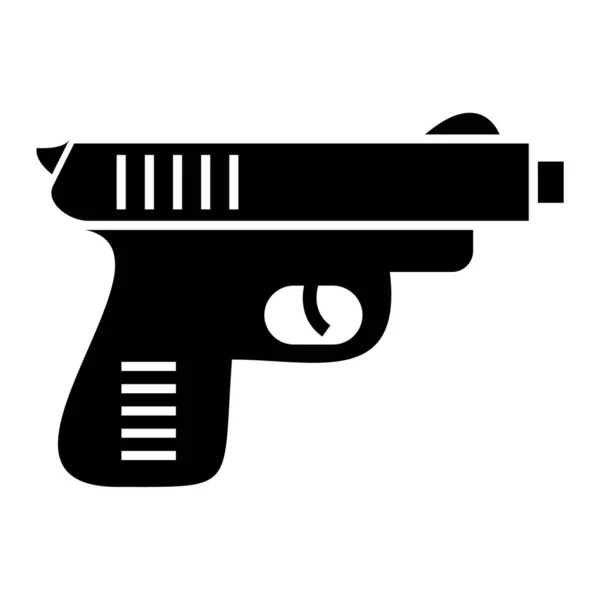 Waffenikone Einfache Illustration Von Pistolenvektorsymbolen Für Das Web — Stockvektor