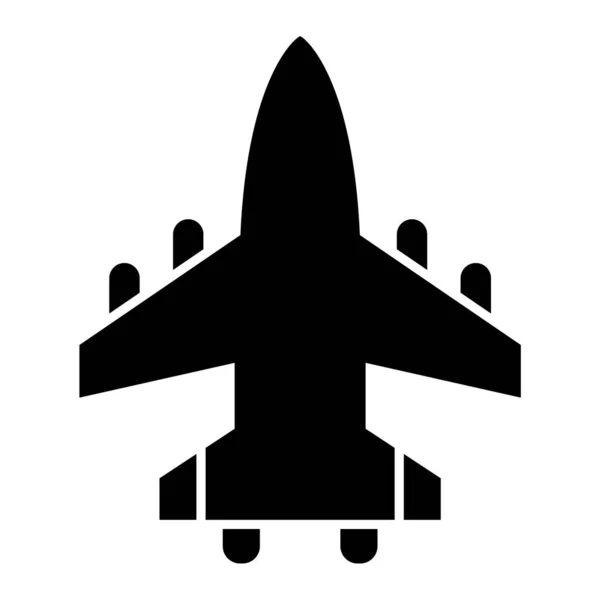 Αεροπλάνο Web Εικονίδιο Απλό Σχεδιασμό — Διανυσματικό Αρχείο