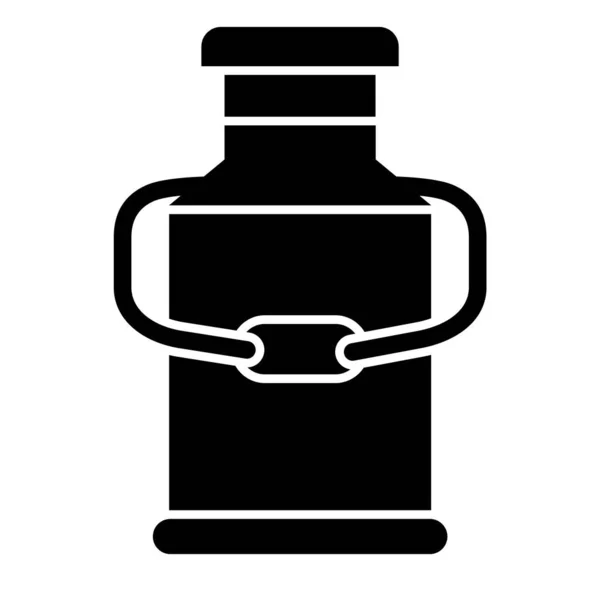 Значок Пивной Бутылки Контурная Иллюстрация Векторных Значков Фляжки Сети — стоковый вектор