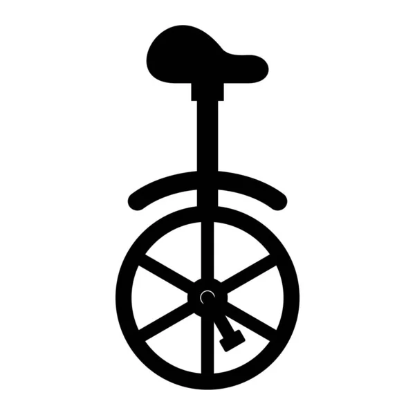 Ποδήλατο Ενός Τροχού Web Εικονίδιο Απλή Απεικόνιση — Διανυσματικό Αρχείο