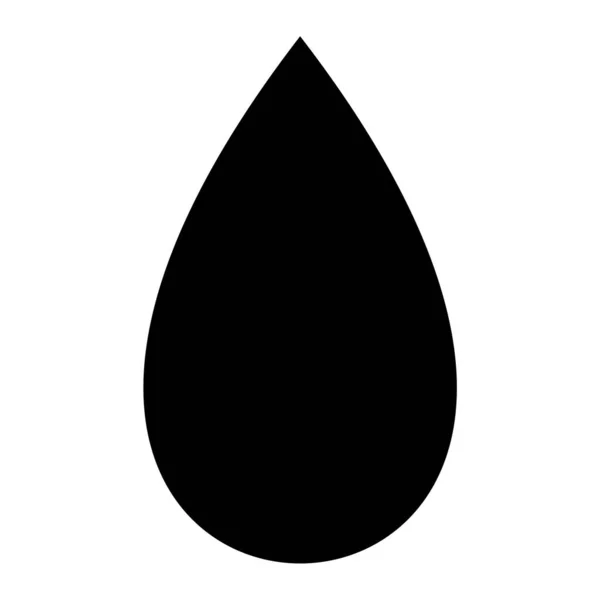 Wassertropfen Symbol Einfache Illustration Von Ölpinsel Vektorsymbolen Für Webdesign Isoliert — Stockvektor