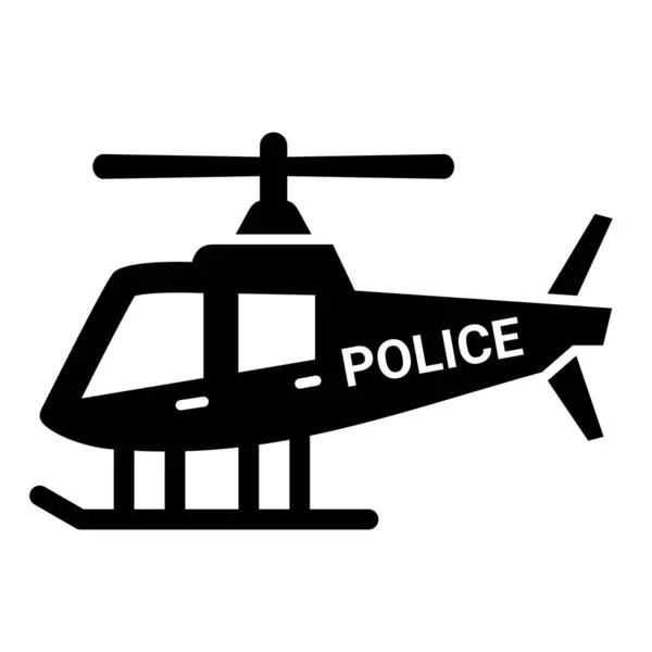 Helikopter Ikon Vektor Illusztráció — Stock Vector