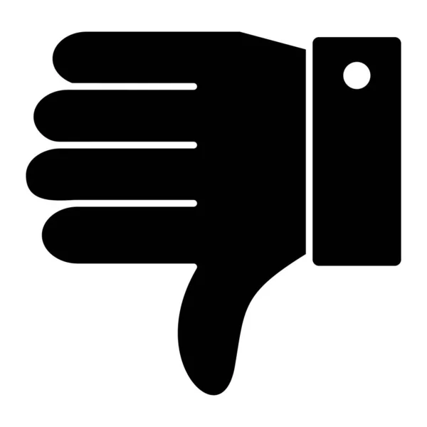 Pulgar Hacia Abajo Icono Web — Vector de stock