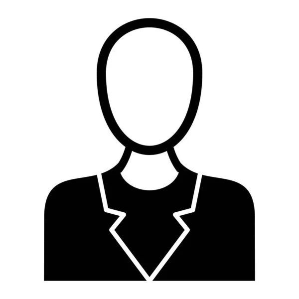 Icône Avatar Femme Illustration Simple Des Icônes Vectorielles Personne Féminine — Image vectorielle
