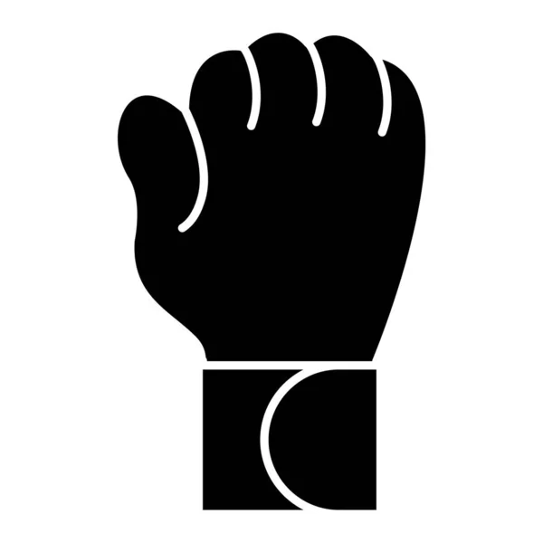 Hand Holding Punching Glove Icon Simple Illustration Boxing Gloves Vector —  Vetores de Stock