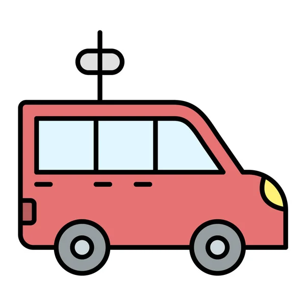 Auto Vervoer Pictogram Vector Illustratie — Stockvector