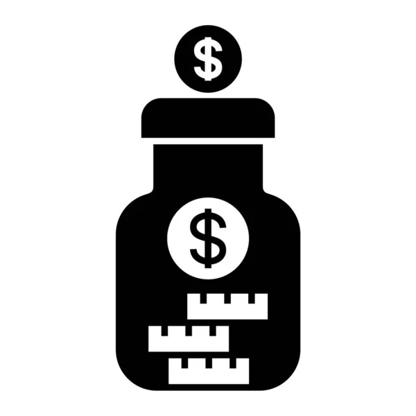 Money Bag Simple Design — Stock Vector