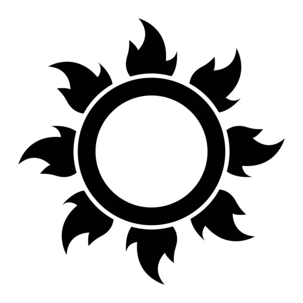 Sun Icon Vector Illustratie — Stockvector