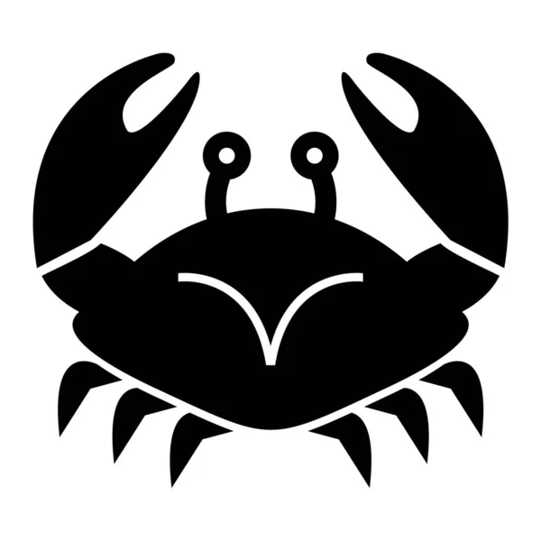 黑色和白色矢量插图的蟹 — 图库矢量图片