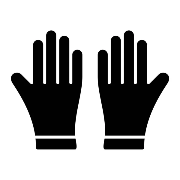 stock vector gloves icon. black and white vector illustration