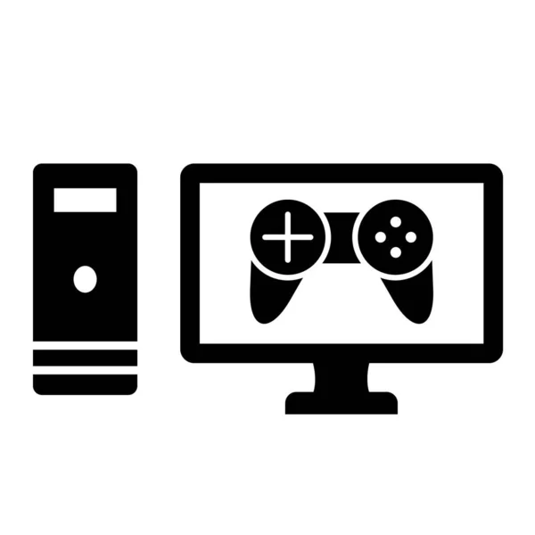 Vídeo Game Console Ícone Vetor Ilustração Design —  Vetores de Stock