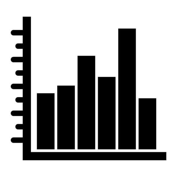 Icône Diagramme Barres Illustration Vectorielle — Image vectorielle