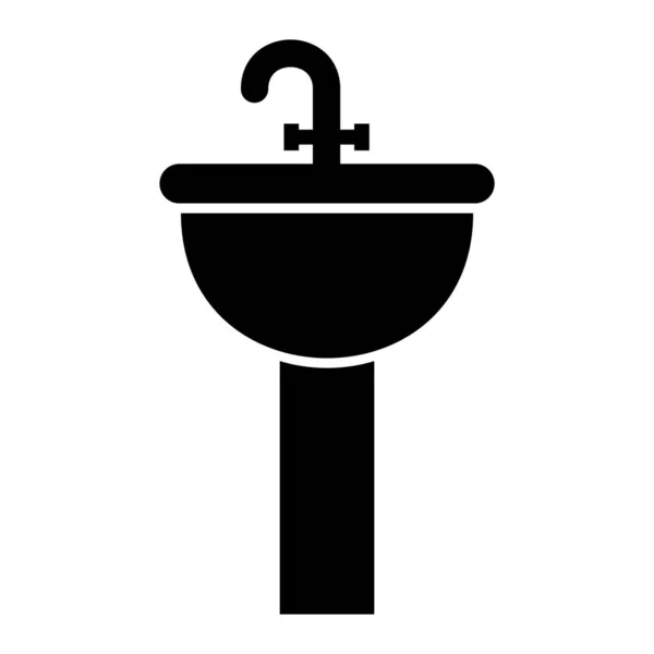 Bad Ikone Einfache Illustration Von Toilettenspülen Vektorsymbolen Für Das Web — Stockvektor