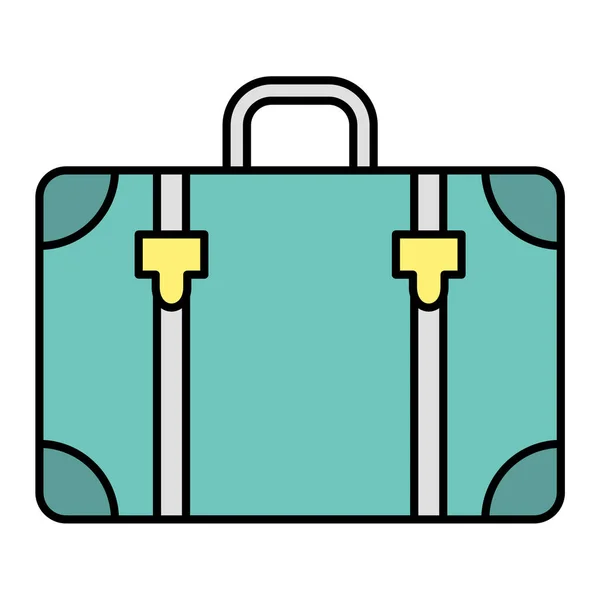 Suitcase Icon Vector Illustration Design — Stock Vector