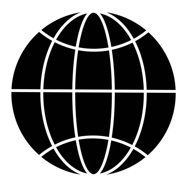 Vektor Illustration Eines Globus Symbols — Stockvektor