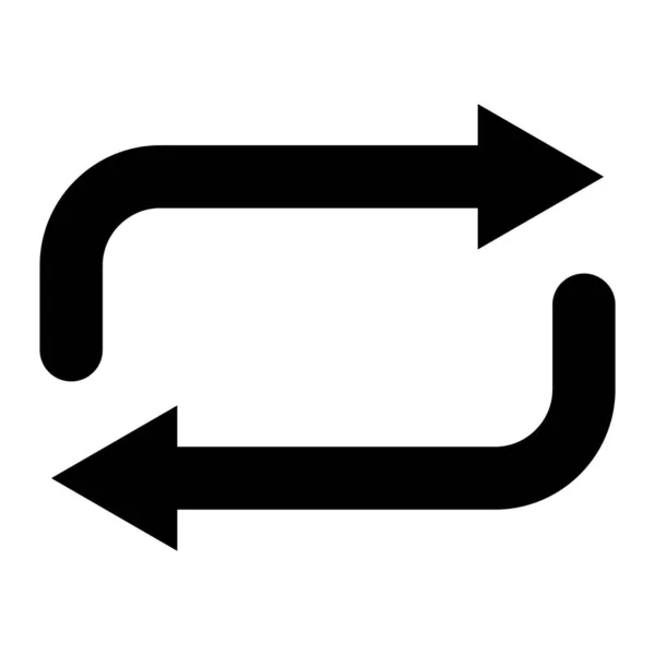 Auffrischung Web Symbol Einfache Illustration — Stockvektor